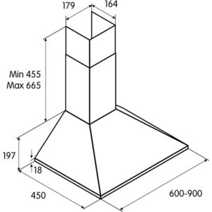 Вытяжка каминная Jet Air Gaia CR/A/60 кремовый управление: кнопочное (1 мотор)