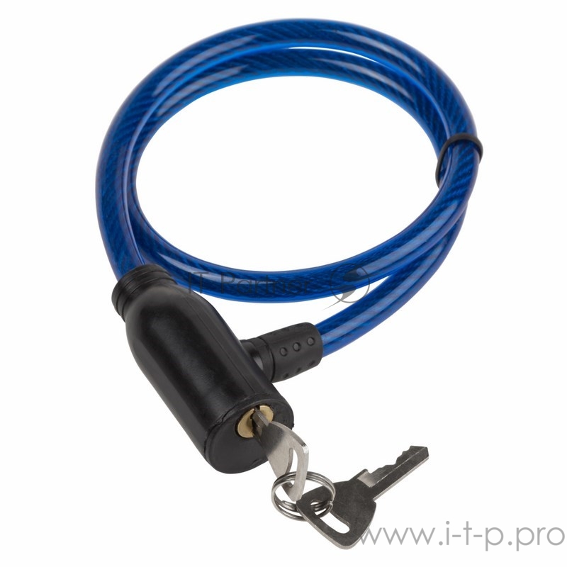 Тросовый замок 60 см синий ЧЕТЫРЕ СЕЗОНА