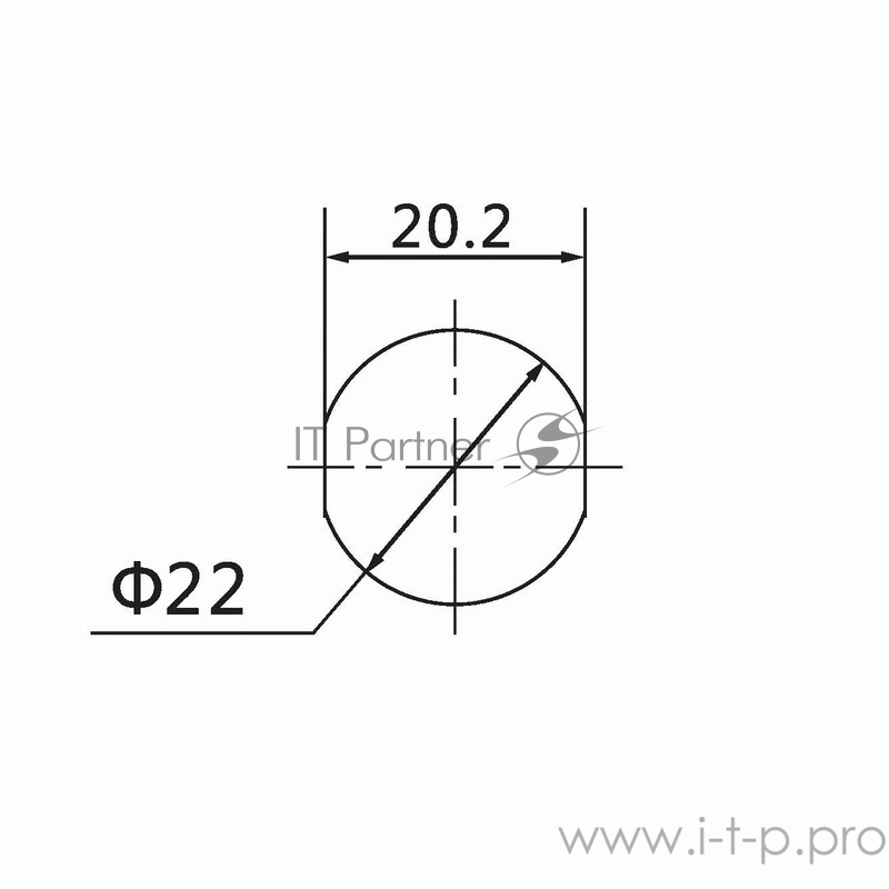 Индикатор Ø30 220V зеленый LED REXANT