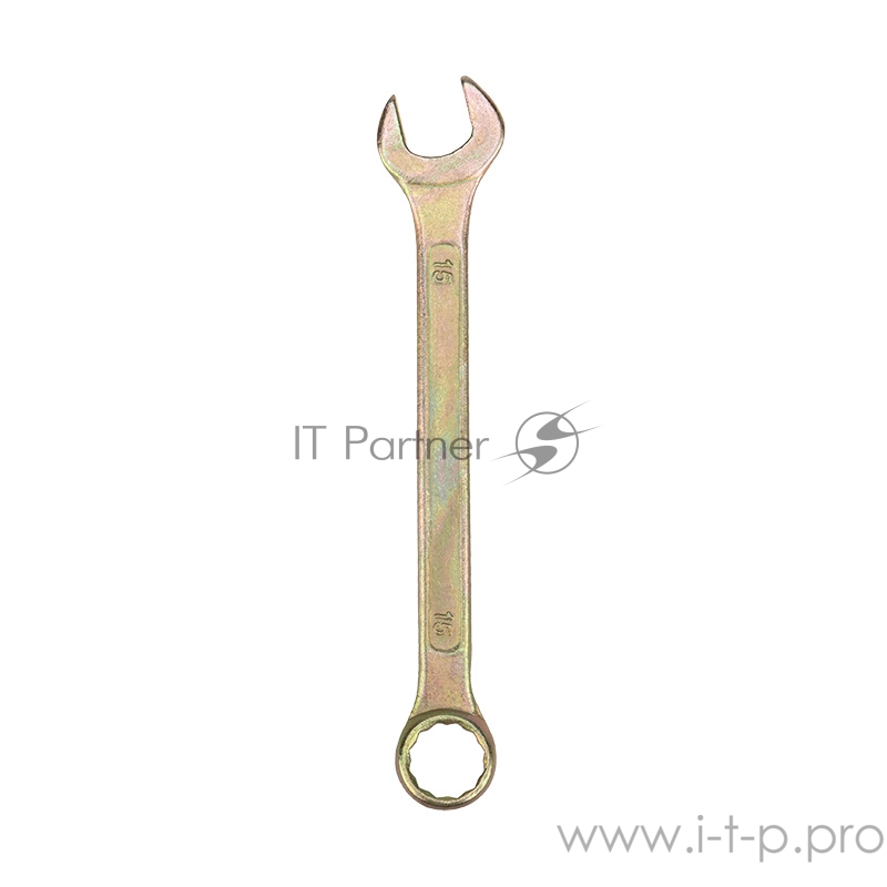 Ключ комбинированный REXANT 15 мм, желтый цинк