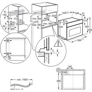 Духовой шкаф Electrolux VKK8E00X черный