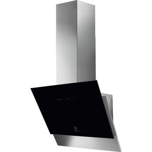 Вытяжка ELECTROLUX LFV616Y / Декоративная вытяжка, 60 см., вертикальная (стекло), управление сенсор, цвет черный, H2H