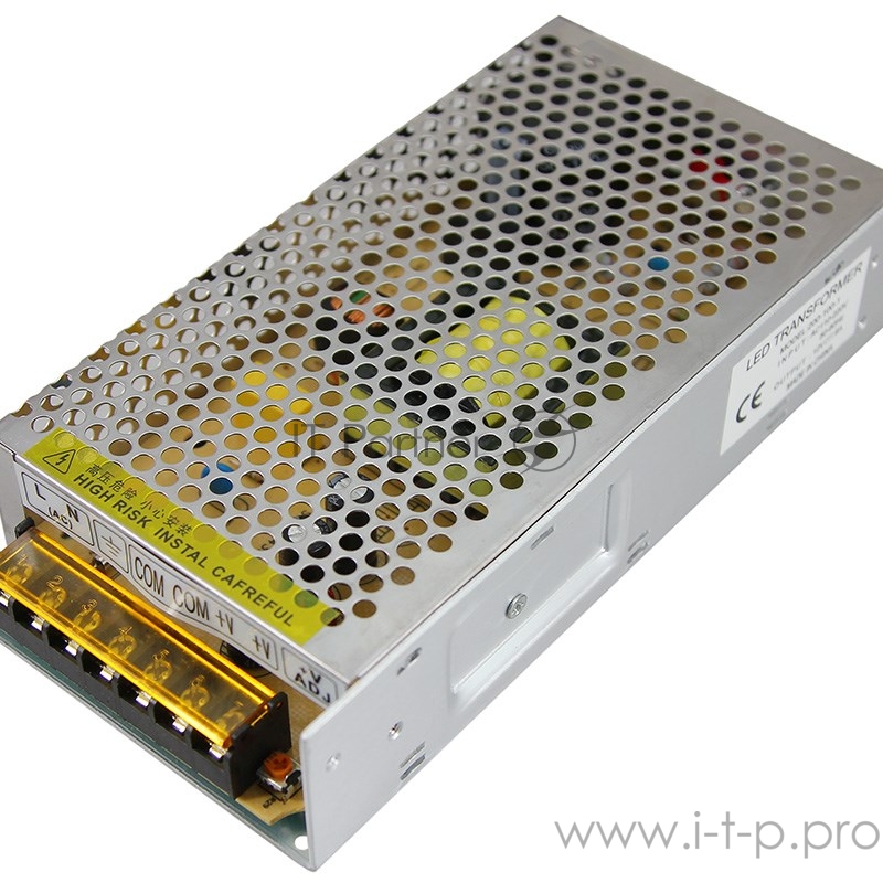 Источник питания 220 V AC/12 V DC 9 A 100 W с разъемами под винт, без влагозащиты (IP23)