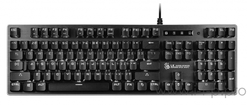 Клавиатура A4 Bloody B760 Neon механическая черный USB for gamer LED