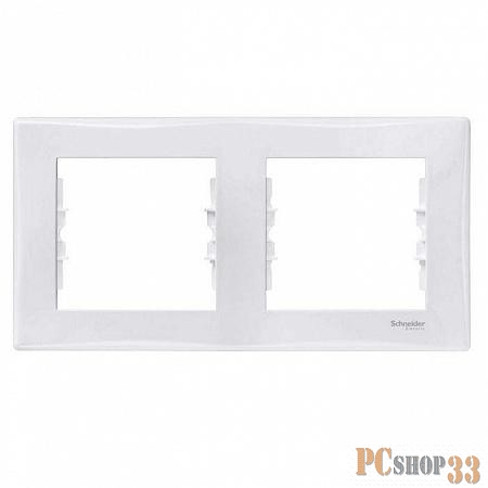 Розетки и выключатели Schneider-electric SDN5800321 Рамка х2 горизонт., бел.