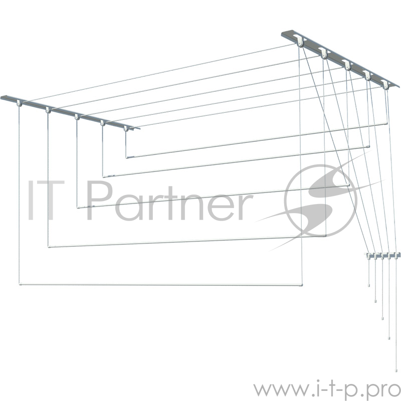 Сушилка для белья 1,7м (5 стержней) Лиана потолочная