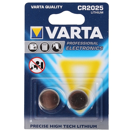 Батарея литиевая VARTA CR2025 (2шт)