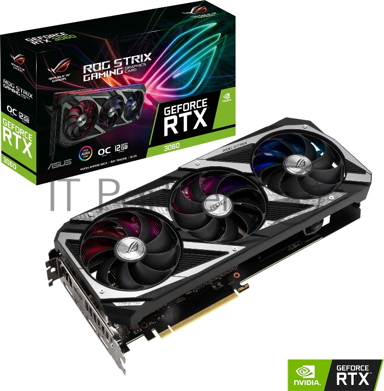 Видеокарта Asus PCI-E nVidia GeForce RTX 3060 12Gb ROG Strix OC Edition retail (ROG-STRIX-RTX3060-O12G-GAMING)