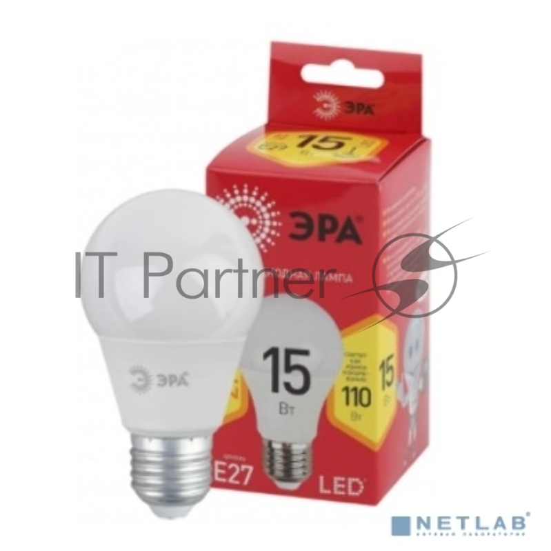 ЭРА Б0046355 LED A60-15W-827-E27 R (диод, груша, 15Вт, тепл, E27)