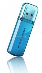 Накопитель USB flash 32ГБ Silicon Power Helios 101 SP032GBUF2101V1B, голубой (USB2.0)