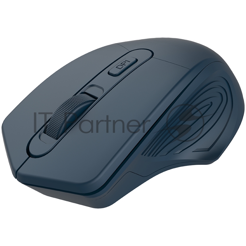 Мышь CANYON 2.4GHz Wireless Optical Mouse with 4 buttons, DPI 800/1200/1600, Dark Blue, 115*77*38mm, 0.064kg