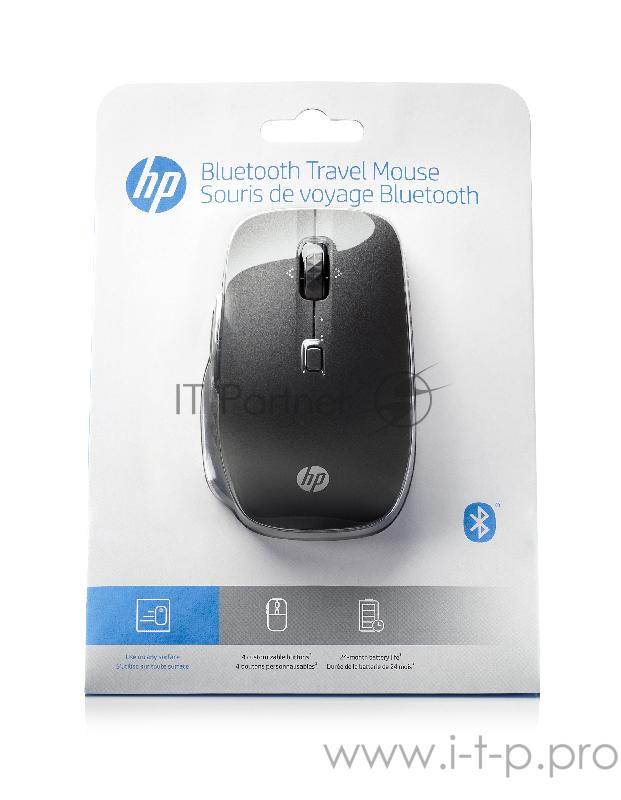 Мышь HP Travel черный оптическая (1600dpi) беспроводная BT