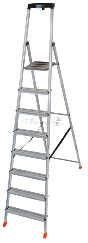 SAFETY Складная стремянка 8 ступ. с полочкой