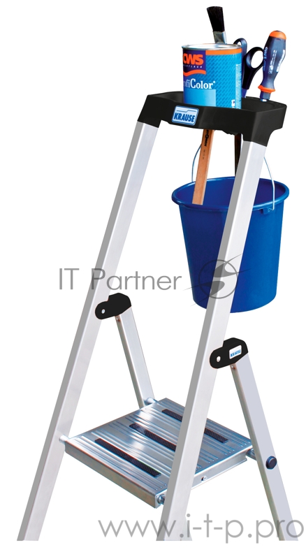 SAFETY Складная стремянка 8 ступ. с полочкой