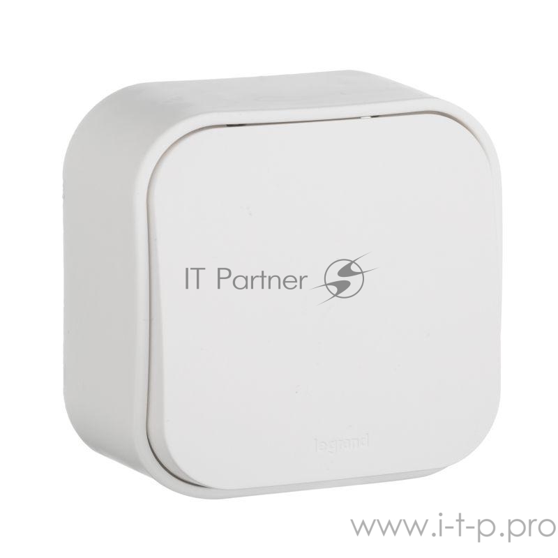 розетки и выключатели Legrand 782200 Выключатель 10A одноклавишный Quteo (Белый)