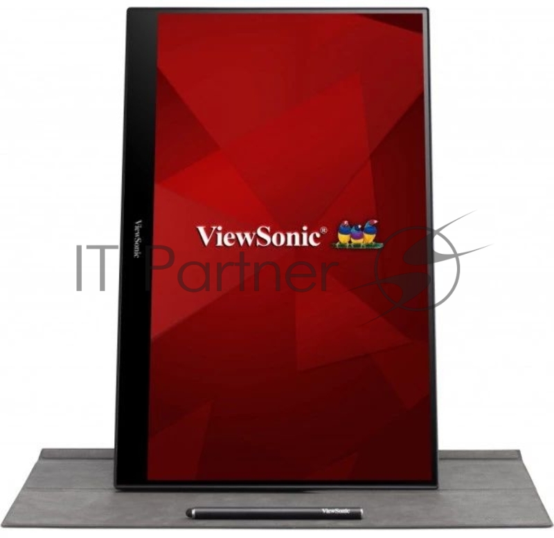 Монитор ViewSonic 16 TD1655 черный IPS LED 16:9 HDMI M/M глянцевая 250cd 178гр/178гр 1920x1080 DisplayPort FHD USB Touch 1кг