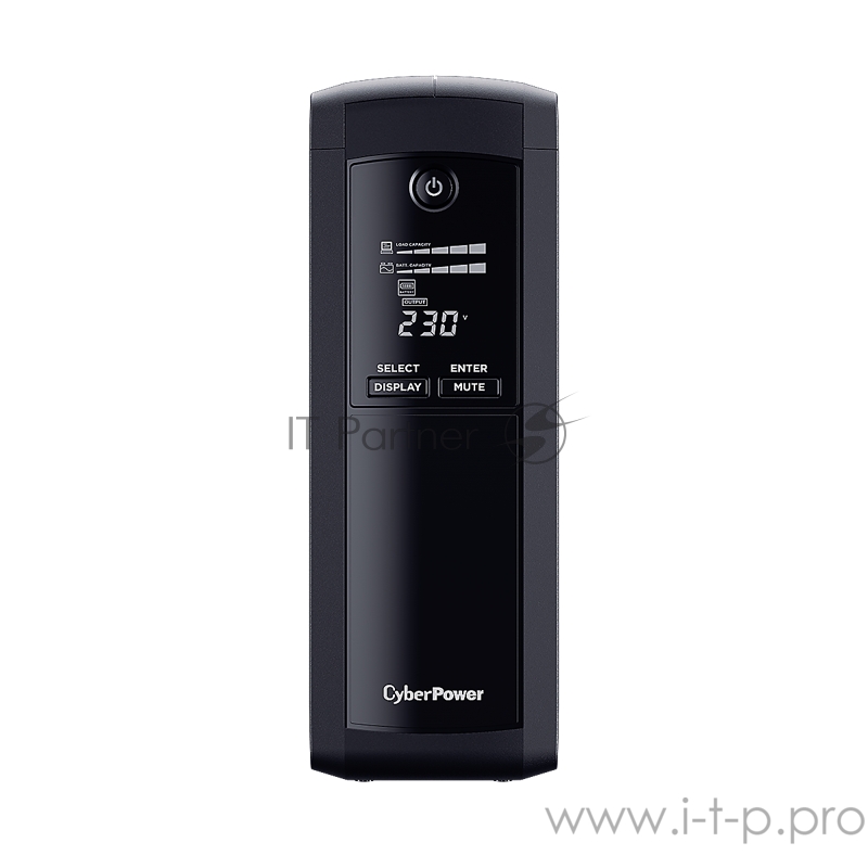 Источник бесперебойного питания UPS CyberPower VP1600ELCD Line-Interactive 1600VA/960W USB/RS-232/RJ11/45 (4 + 1 EURO)