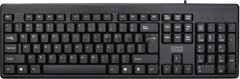 Клавиатура проводная USB STM 204C черная STM USB Keyboard WIRED STM 204C black