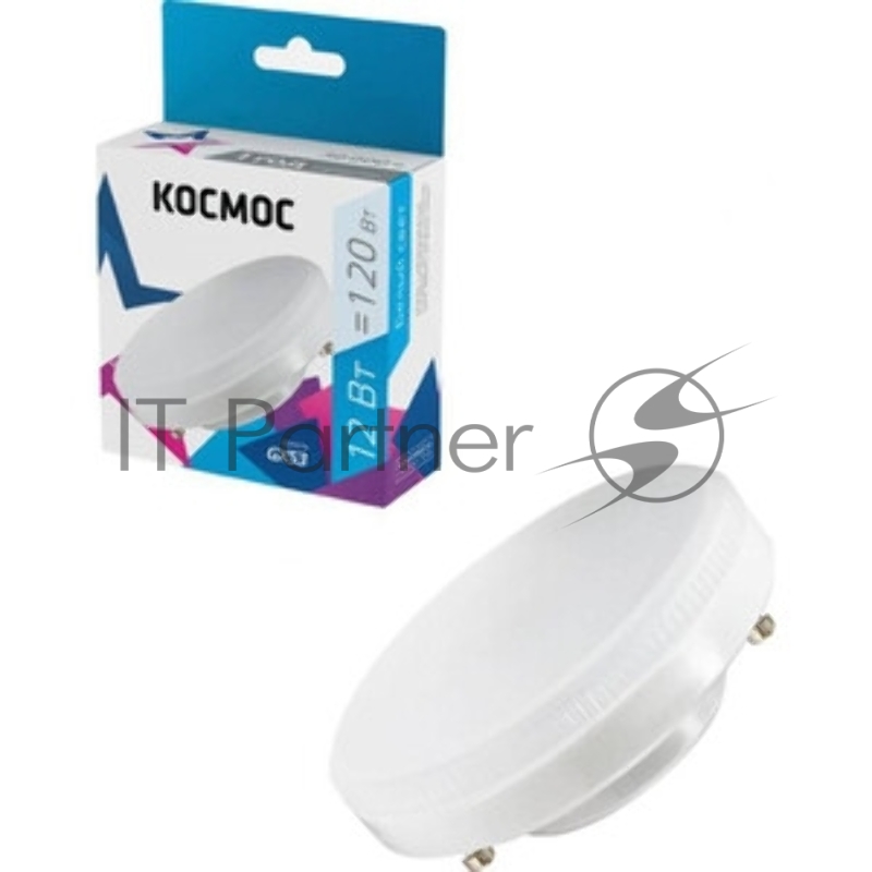 Лампа светодиодная LED 12Вт 220В GX53 4500К КОСМОС Lksm_LED12wGX5345C