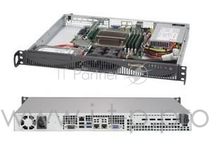 Сервер Supermicro SYS-5019S-ML, 1U no CPU(1) E3-1200v5/6thGenCorei3/ no memory(4)/ on board RAID 0/1/5/10/ no FixedHDD(2)LFF/ 2xGE/ 1xPCIEx8, 1xM.2 connector/ 1noRx350W (SYS-5019S-ML, X11SSH-F, 512F-350B1)