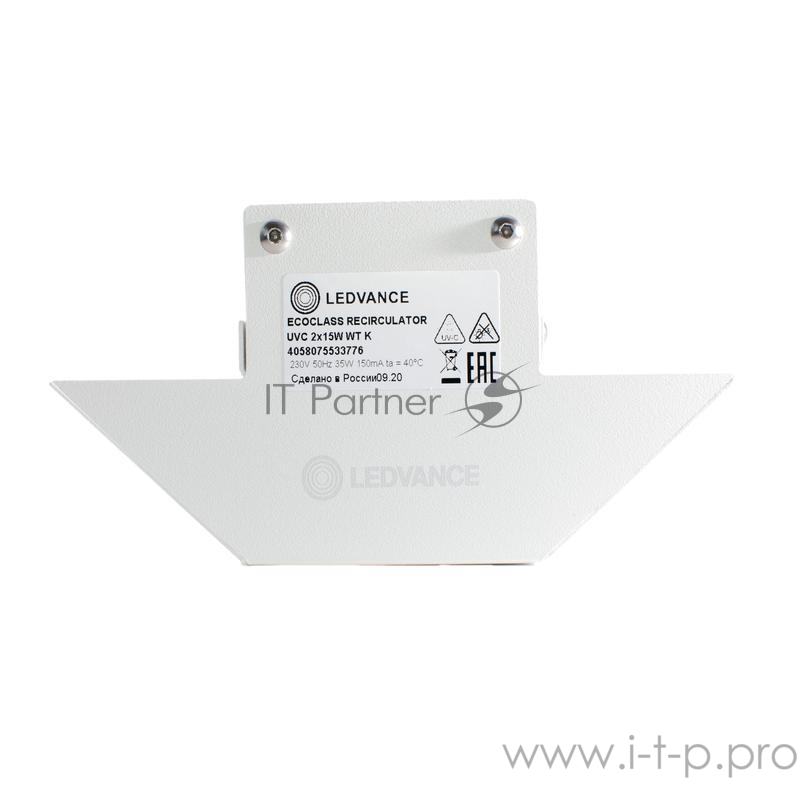 Рециркулятор бактерицидный ECO RECIRC UVC 2X15W WT F K