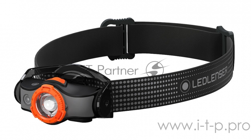 Фонарь налобный Led Lenser MH5 черный/оранжевый лам.:светодиод. (502143)