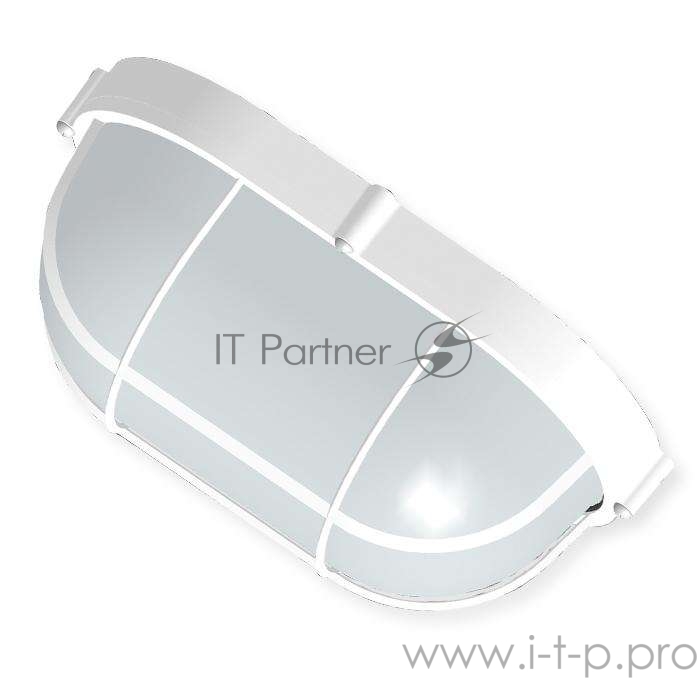 Светильник НПП 03-100-018 Банник 1202 овал большой 1х100Вт E27 IP65 корпус с решеткой бел. Элетех 1005500933