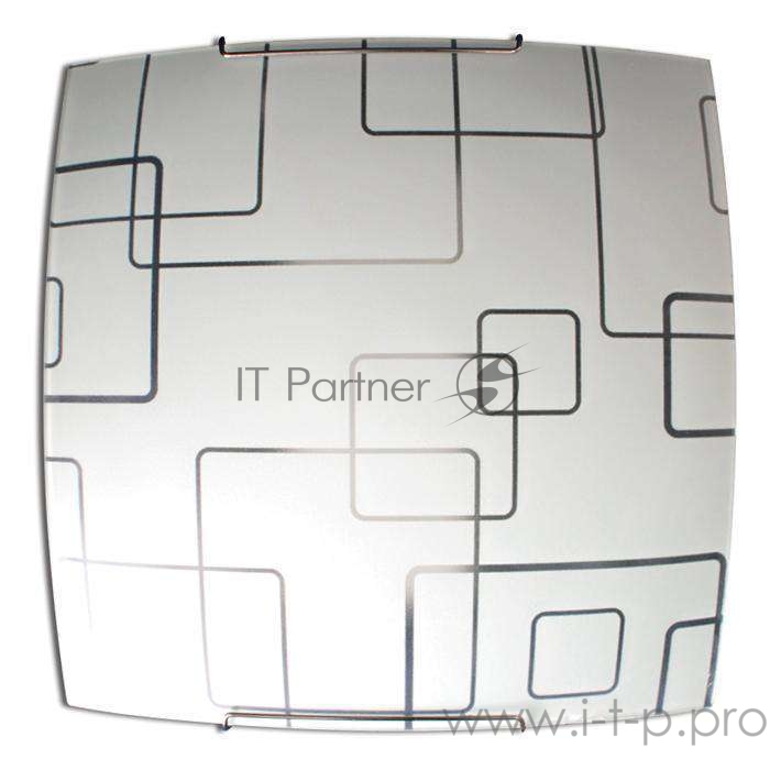 Светильник НПБ 09-60-003 Оазис 300х300 1х60Вт E27 IP20 матовый бел./крепеж хром (инд. упак.) Элетех 1005205211