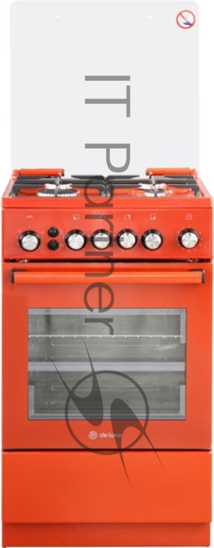 Плита Газовая De Luxe 5040.40г (кр) ЧР-017 коричневый
