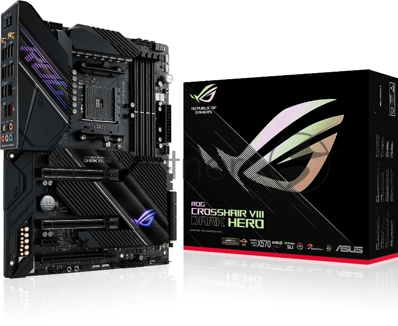 Материнская плата ASUS ROG CROSSHAIR VIII DARK HERO, Socket AM4, X570, 4*DDR4, SLI+CrossFireX, SATA3 + RAID, Audio, Gb LAN, USB 3.2*8, USB 2.0*4, ATX 90MB1760-M0EAY0