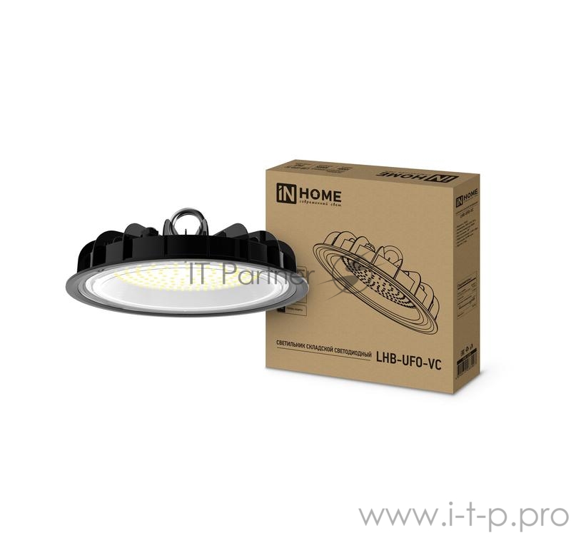 Светильник светодиодный складской LHB-UFO-VC 100Вт 230В 5000К 7500лм IP65 без пульсации IN HOME 4690612033907