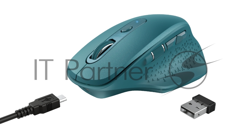 Мышь беспроводная Trust 24034 аккумуляторная OZAA синяя