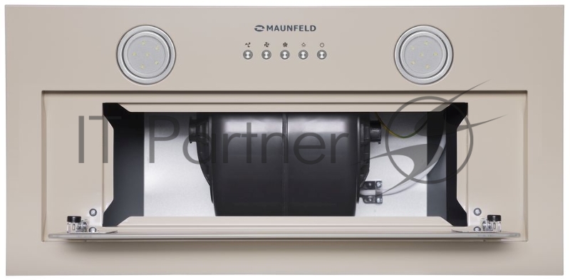 Вытяжка встраиваемая Maunfeld TRAPEZE 602IG бежевый управление: кнопочное (1 мотор)
