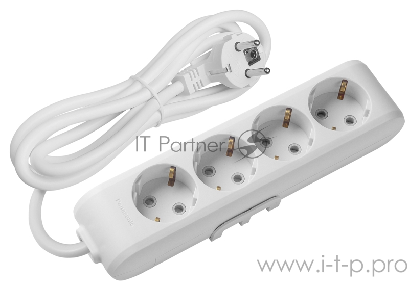 Сетевой удлинитель Panasonic X-tendia 3м (4 розетки) белый (блистер)