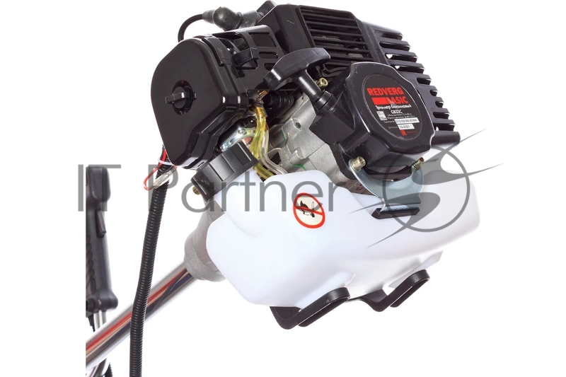 Триммер бензиновый RedVerg Basic GB33C 1,4кВт/1,8л.с 32,6 куб.см, прямая неразъемная штанга, велосипедная рукоятка, диск 3х лоп.- 255х25,4мм леска-2,4мм наплечный ремень вес - 8 кг.