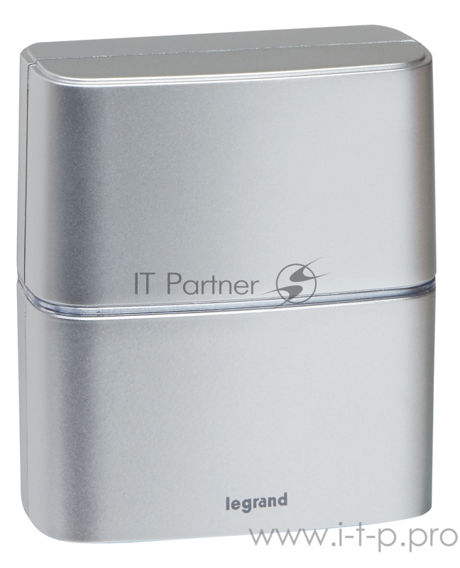 Звонок беспроводной - комплект Премиум - 30 рингтонов - дальность 200 м - цвет алюминий