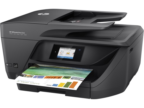 Принтер HP Officejet Pro 6960 e-AiO J7K33A {принтер/сканер/копир/факс, A4, 18стр/мин, USB2.0, WiFi, 1Gb, дуплекс, ADF}