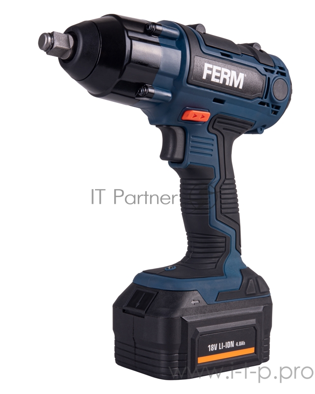 Гайковерт FERM Li-Ion 18V CDM1127 скор.вр.0 - 2300/патрон- 1/4/ крутящий момент- 380 Нм/Напряжениеемкостьтип- 18/ 4.0/ Li-ion/1 батарей