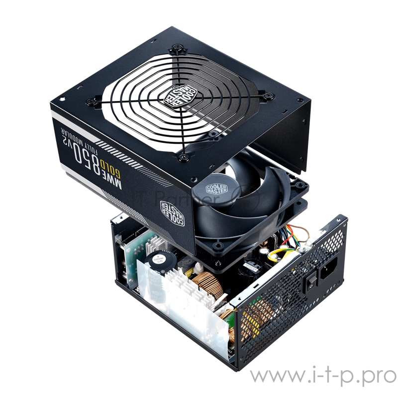 Cooler Master MWE Gold 850 V2, 850W, ATX, 120mm, 24pin, 12xSATA, 4xPCI-E(6+2), APFC, 80+ Gold