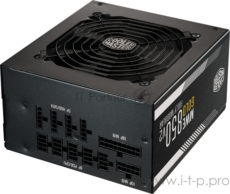 Cooler Master MWE Gold 850 V2, 850W, ATX, 120mm, 24pin, 12xSATA, 4xPCI-E(6+2), APFC, 80+ Gold