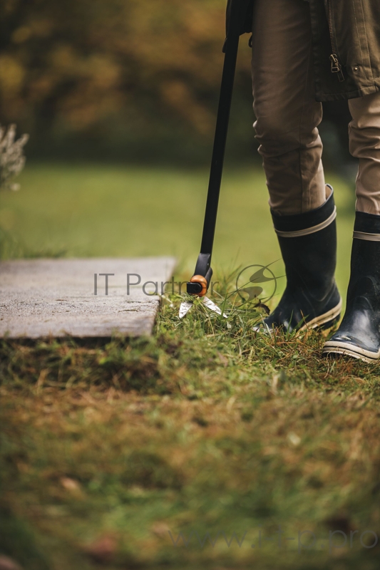 Ножницы для травы Fiskars Servo-System GS46 черный/оранжевый (1000590)