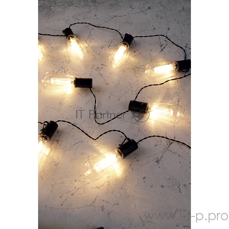 Каскад Lamper Капсула Времени LED 3.8 м с выносной солнечной панелью 2 м и аккумулятором, IP65, 2 режима работы: мигание и постоянное теплое белое све