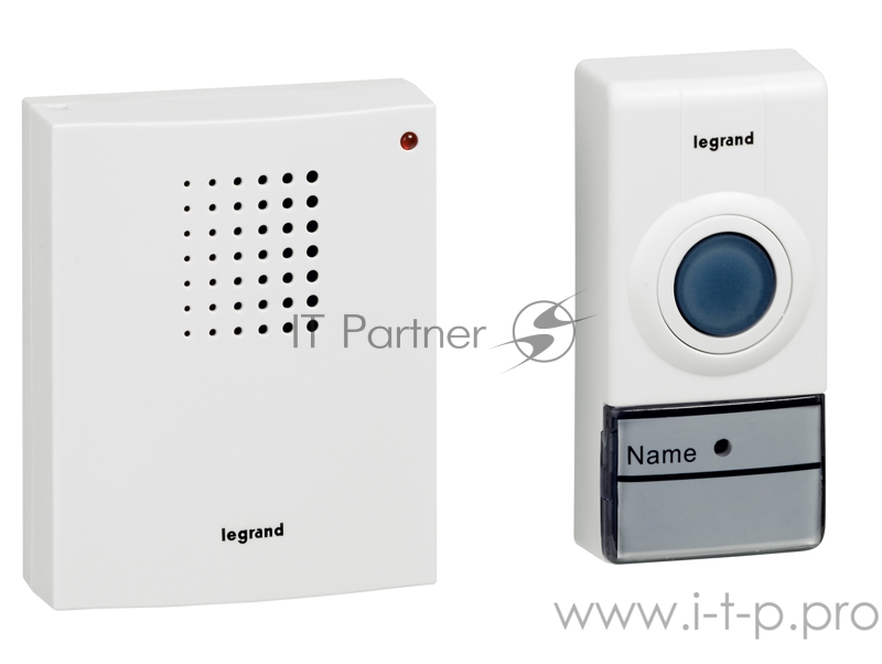 Звонок беспроводной - комплект Стандарт - 32 рингтона - дальность 50 м - цвет белый