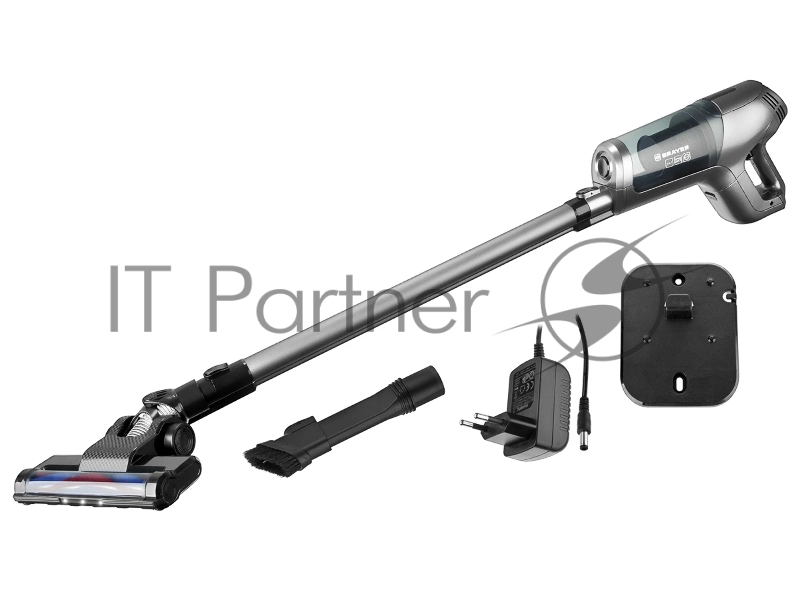 Ручной пылесос BRAYER, 2 в 1,135Вт, 1л,батарея 29,5В, турбощетка с LED, база д/хранения