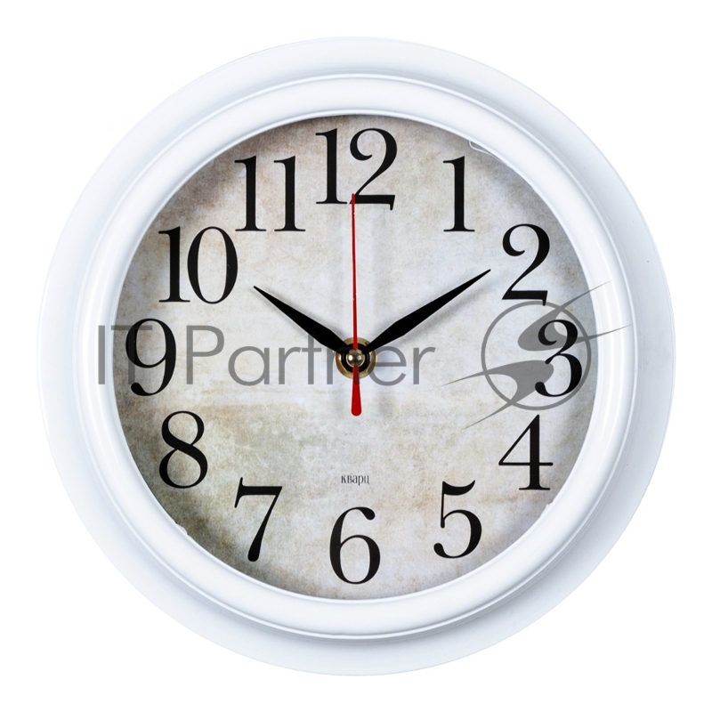 Часы настенные аналоговые Бюрократ WALLC-R80P D21см белый