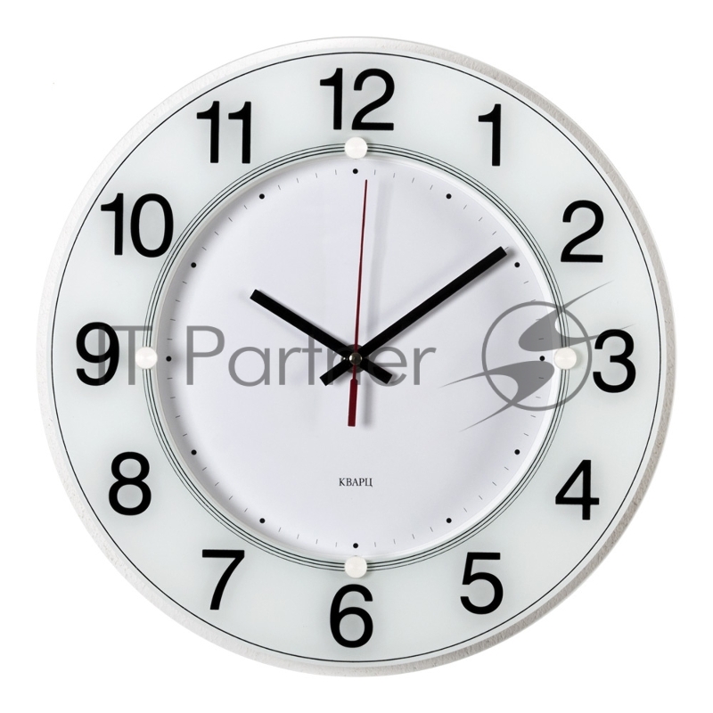 Часы настенные аналоговые Бюрократ WALLC-R84P D31см белый