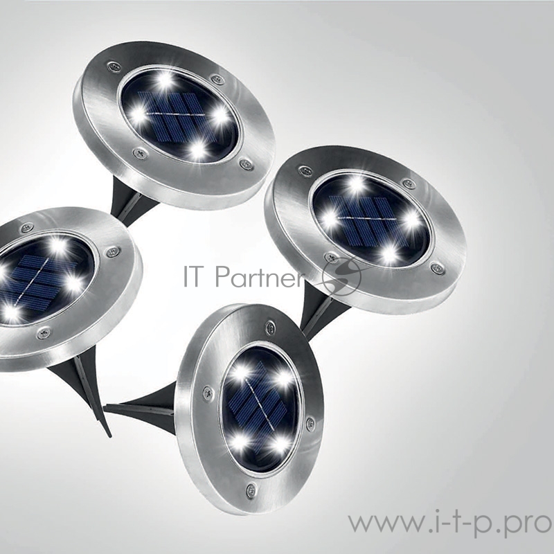 Светильник светодиодный Lamper Взлетные Огни LED 10 м с аккумулятором и встроенной солнечной панелью, IP65, холодное белое свечение