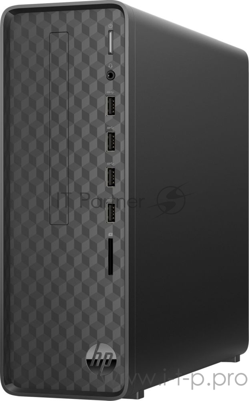 ПК HP Slimline S01-aF1000ur Cel J4025 (2)/4Gb/SSD128Gb/UHDG 600/CR/Free DOS 3.0/GbitEth/WiFi/BT/65W/черный