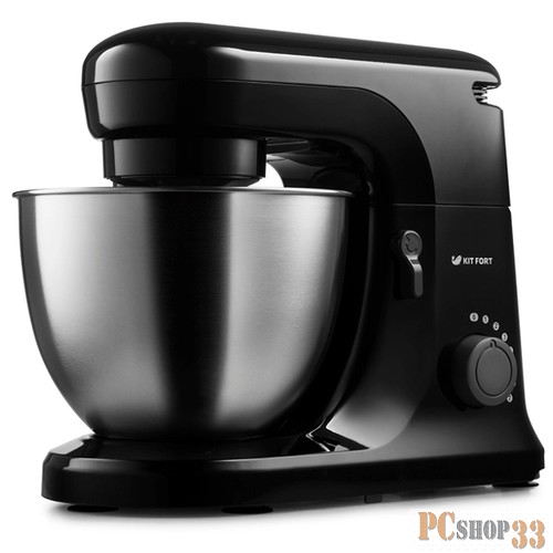 Миксер 1330-1-КТ Планетарный миксер Kitfort Мощность: 800 Вт.Ёмкость чаши: 4,5 л. чёрный