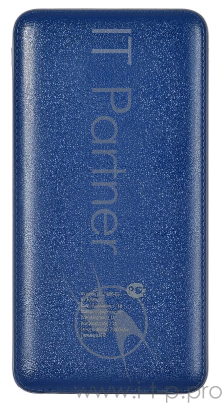 Мобильный аккумулятор Buro RC-21000-DB Li-Ion 21000mAh 2.1A темно-синий 2xUSB